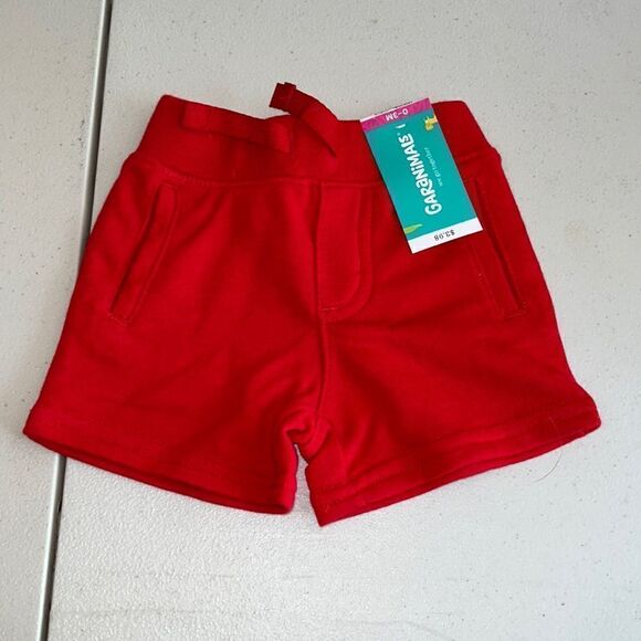 Nwt 0-3m red cotton shorts - Picture 1 of 2